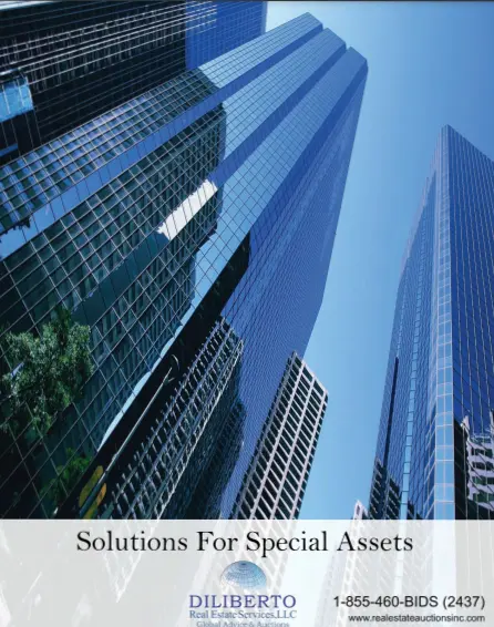 A picture of some buildings with the words " solutions for special assets."